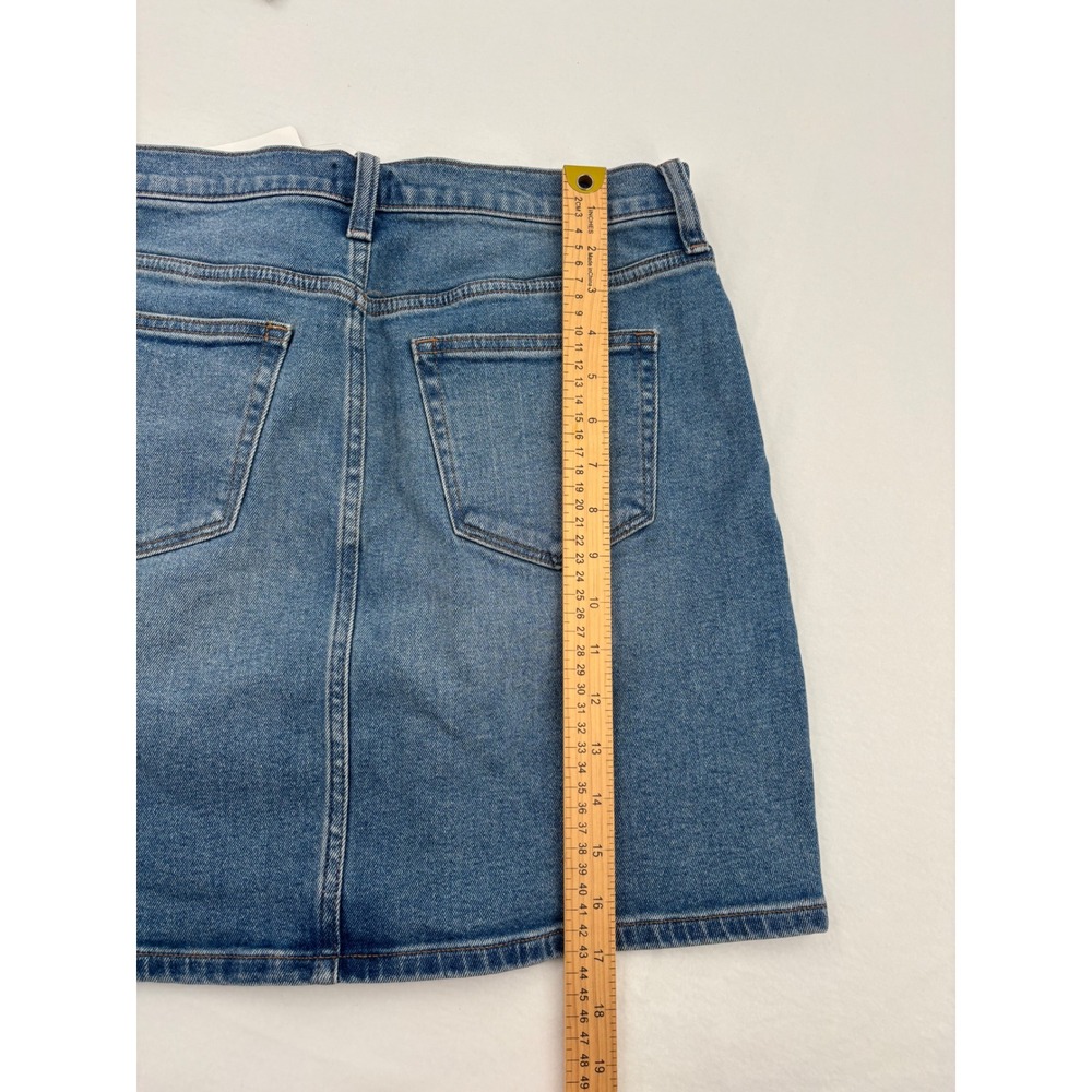 J.Crew Denim Mini Skirt Womens Size 4 Blue CH395 Casual High Rise Stretch Mini - Picture 9 of 9